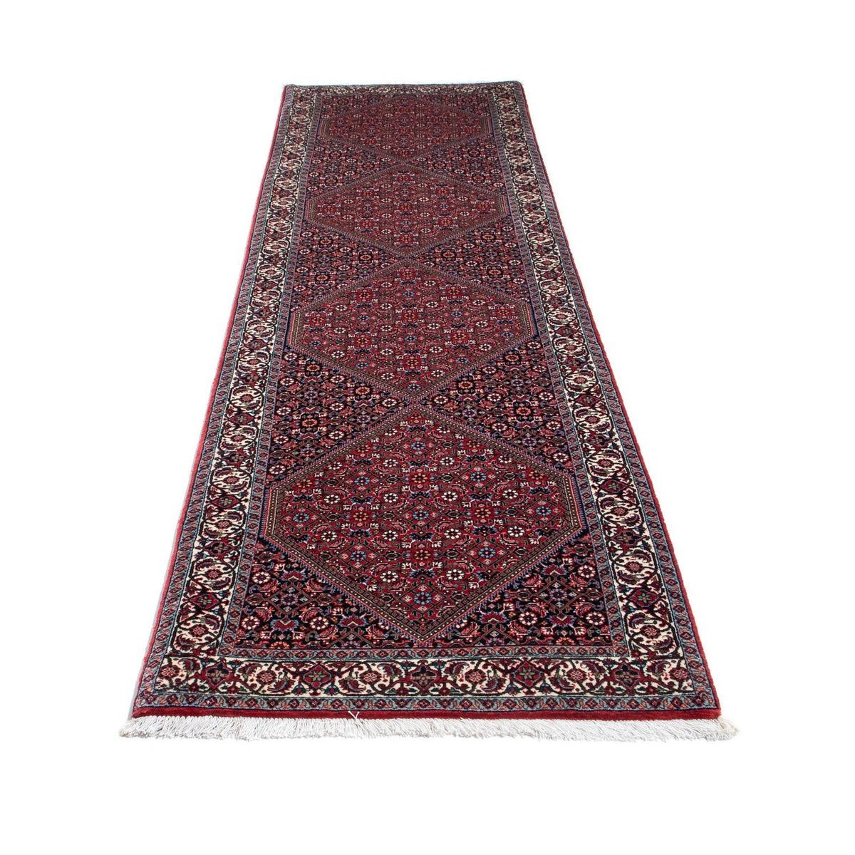 Runner Perser Rug - Bidjar - 310 x 80 cm - red