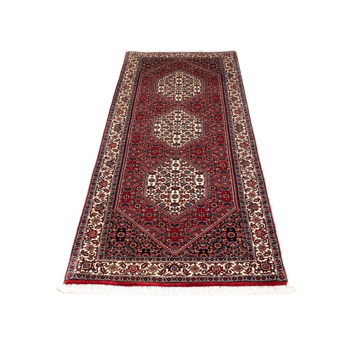 Runner Perser Rug - Bidjar - 210 x 73 cm - dark red
