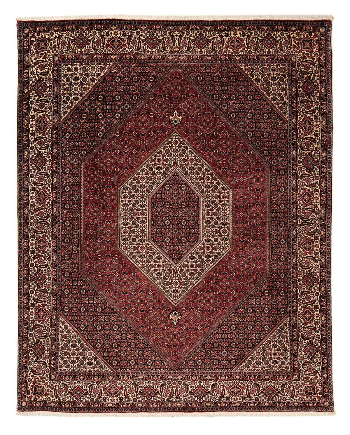 Perser Rug - Bidjar - 251 x 202 cm - dark red