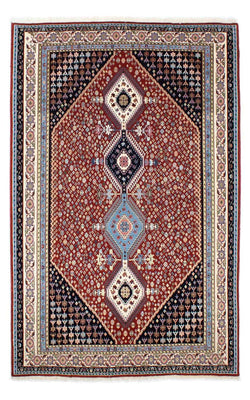 Gabbeh Rug - Kashkuli Perser - 225 x 139 cm - dark red