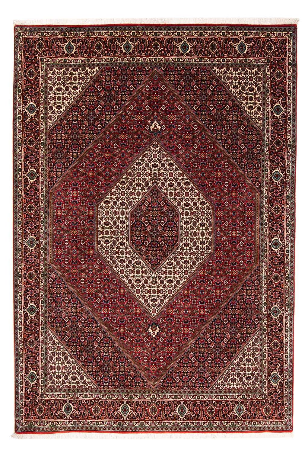 Perser Rug - Bidjar - 251 x 176 cm - dark red