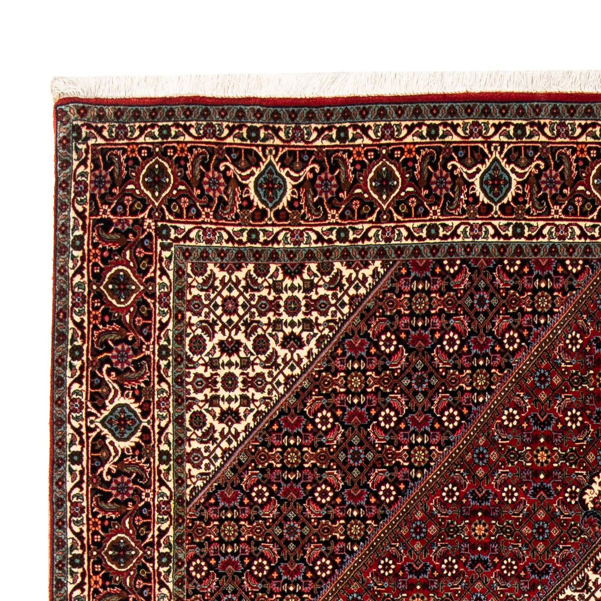 Perser Rug - Bidjar - 251 x 176 cm - dark red