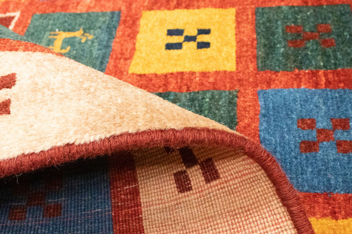 Gabbeh Rug - Loribaft Perser - 150 x 97 cm - light red