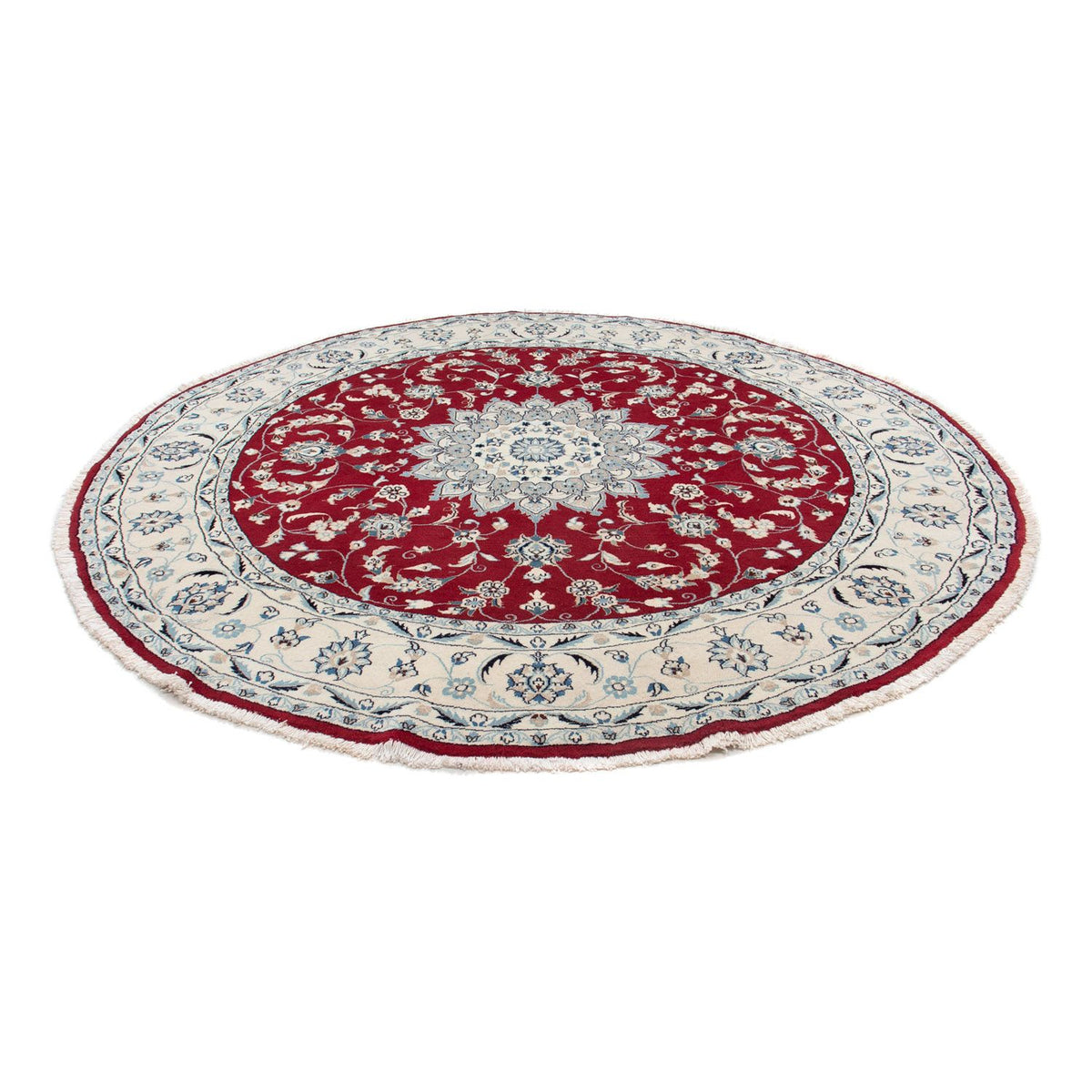 Perser Rug - Nain round  - 250 x 250 cm - dark red