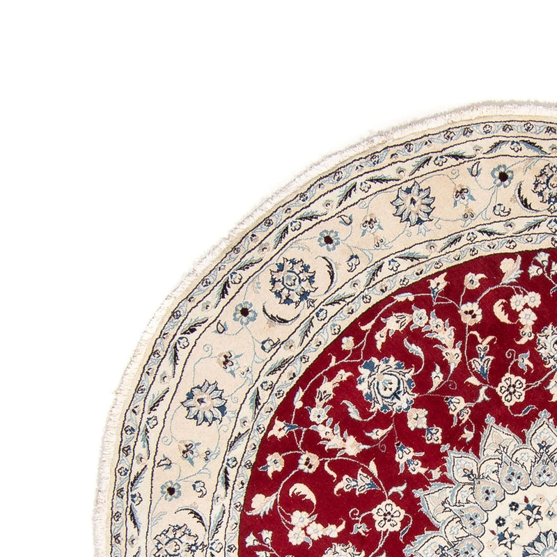 Perser Rug - Nain round  - 245 x 245 cm - dark red