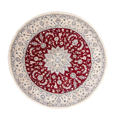 Perser Rug - Nain round  - 253 x 253 cm - dark red