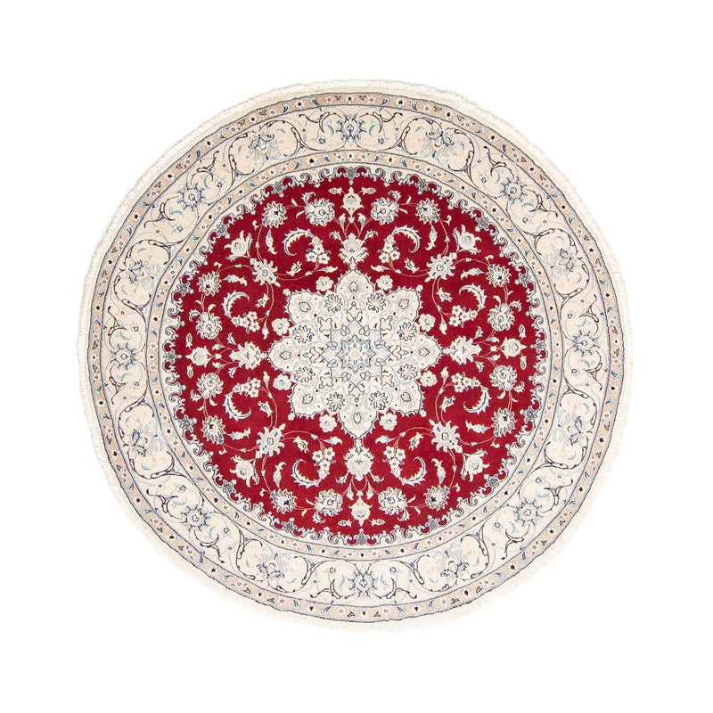 Perser Rug - Nain round  - 250 x 250 cm - red