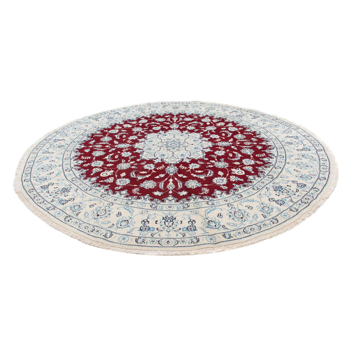 Perser Rug - Nain round  - 290 x 290 cm - dark red