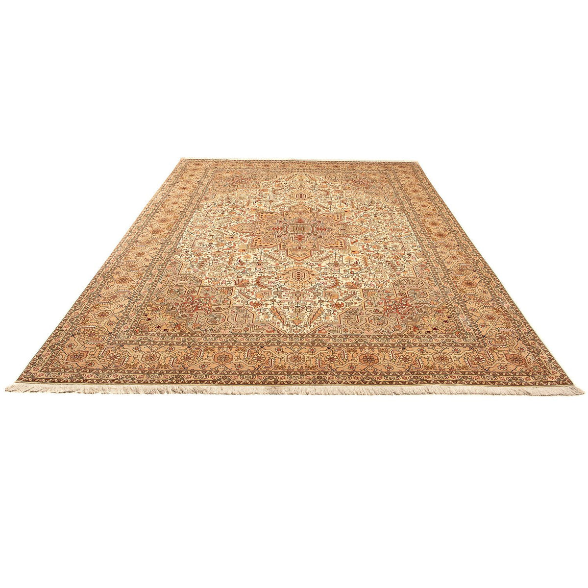 Perser Rug - Tabriz - Royal - 344 x 251 cm - light brown