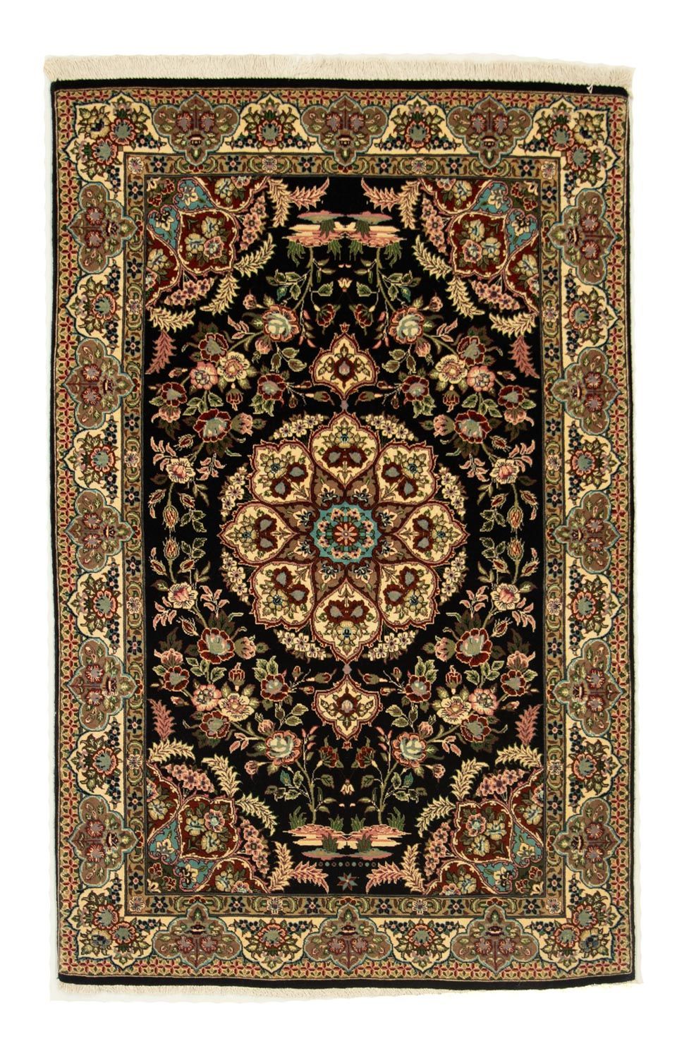 Perser Rug - Ghom - 166 x 105 cm - black