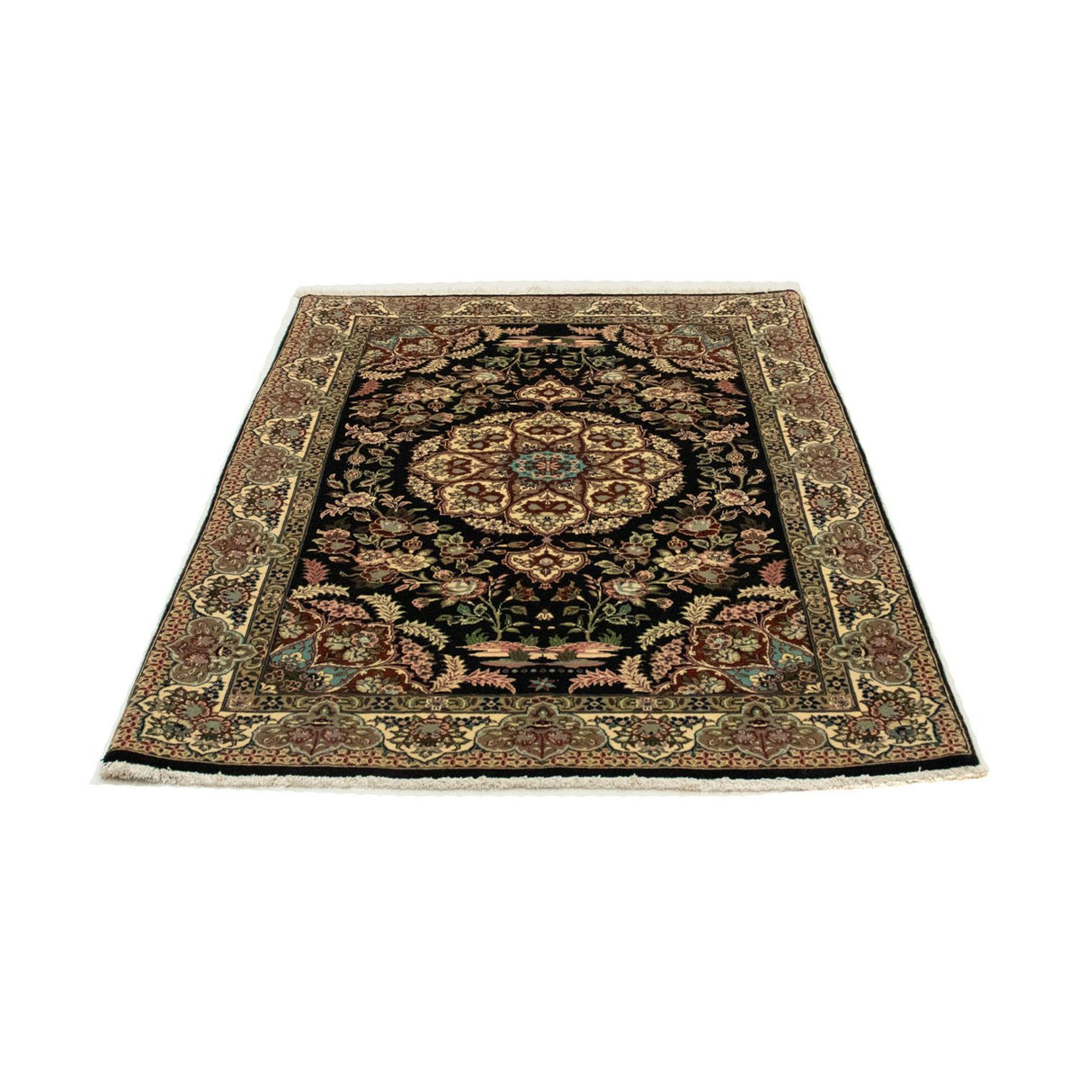 Perser Rug - Ghom - 166 x 105 cm - black