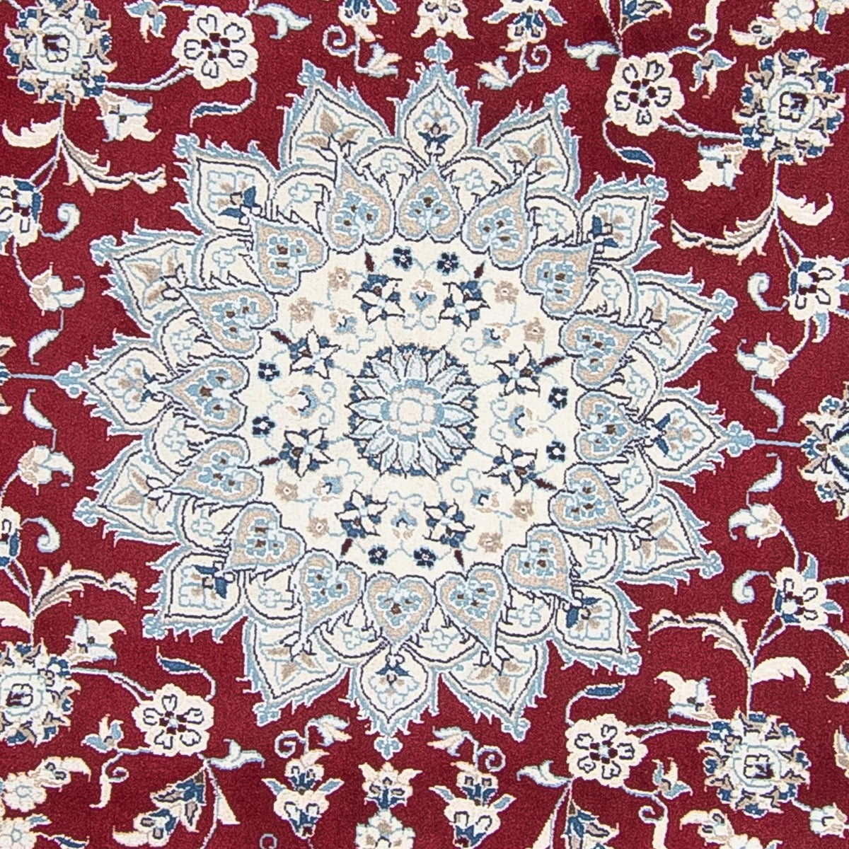 Perser Rug - Nain round  - 250 x 250 cm - dark red