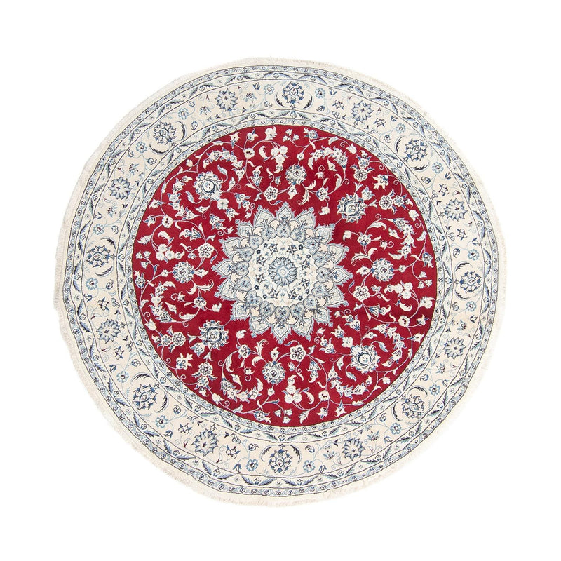 Perser Rug - Nain round  - 250 x 250 cm - dark red