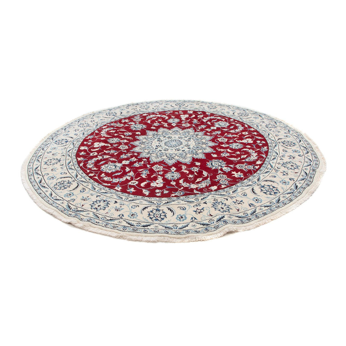 Perser Rug - Nain round  - 250 x 250 cm - dark red