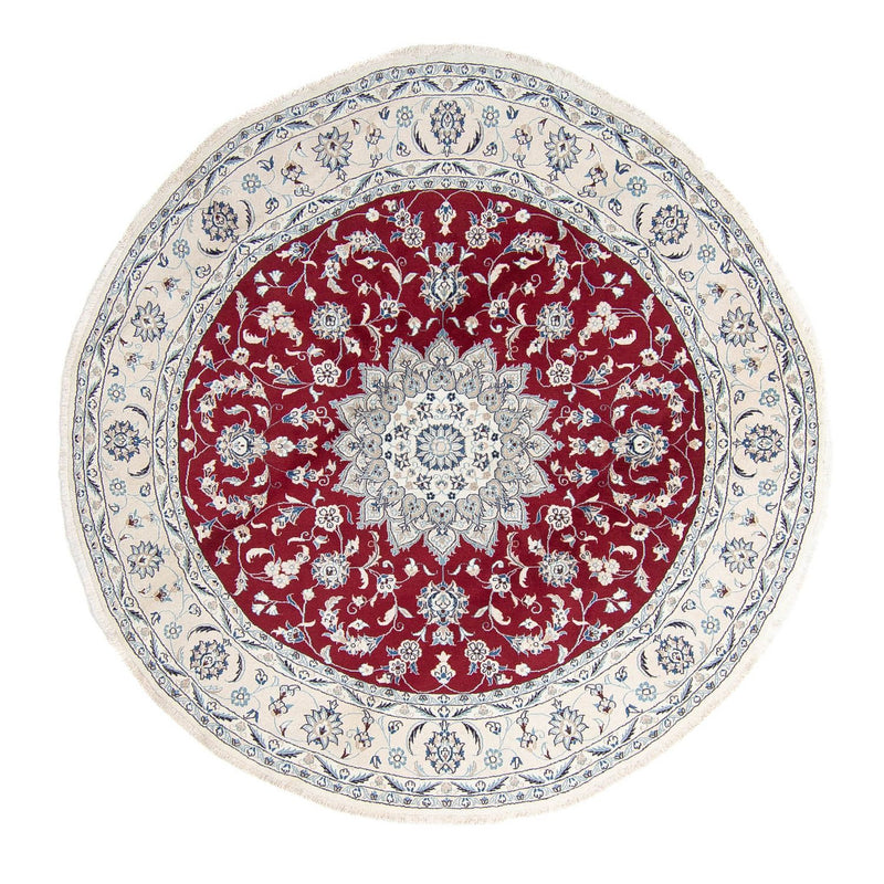 Perser Rug - Nain round  - 250 x 250 cm - dark red