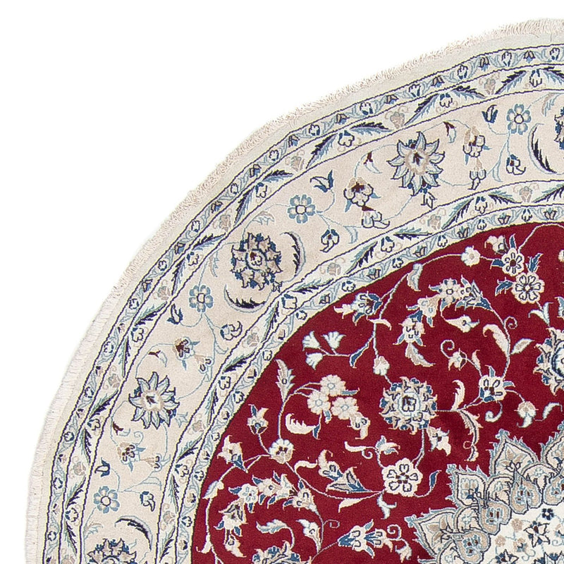 Perser Rug - Nain round  - 250 x 250 cm - dark red