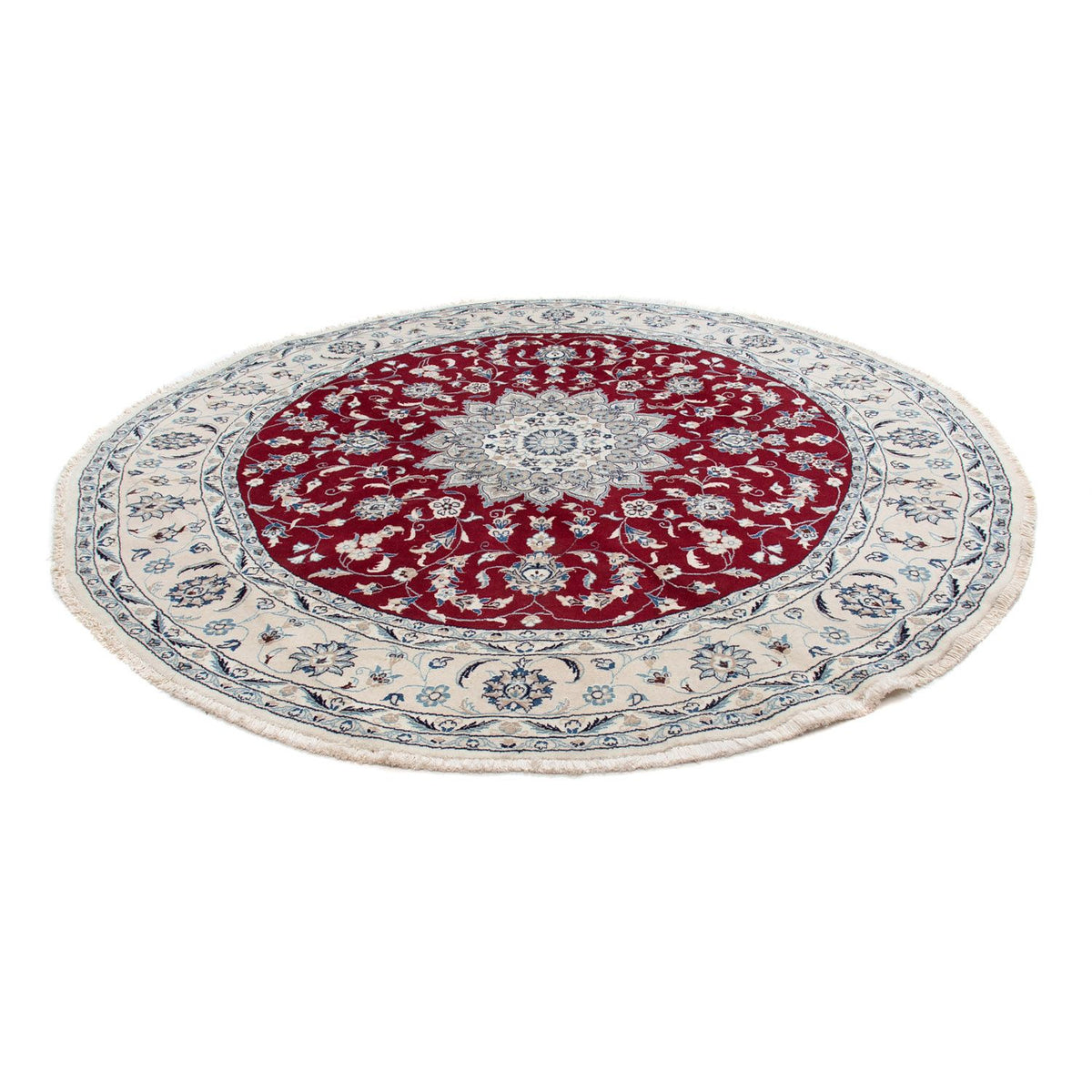 Perser Rug - Nain round  - 250 x 250 cm - dark red