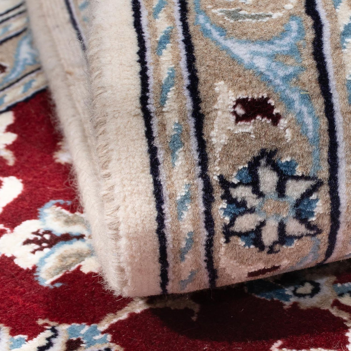 Perser Rug - Nain - 300 x 202 cm - dark red