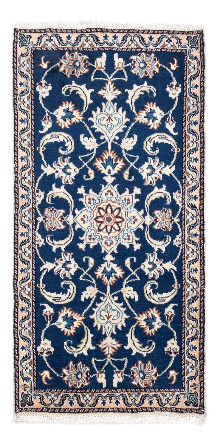 Perser Rug - Nain - 134 x 68 cm - blue