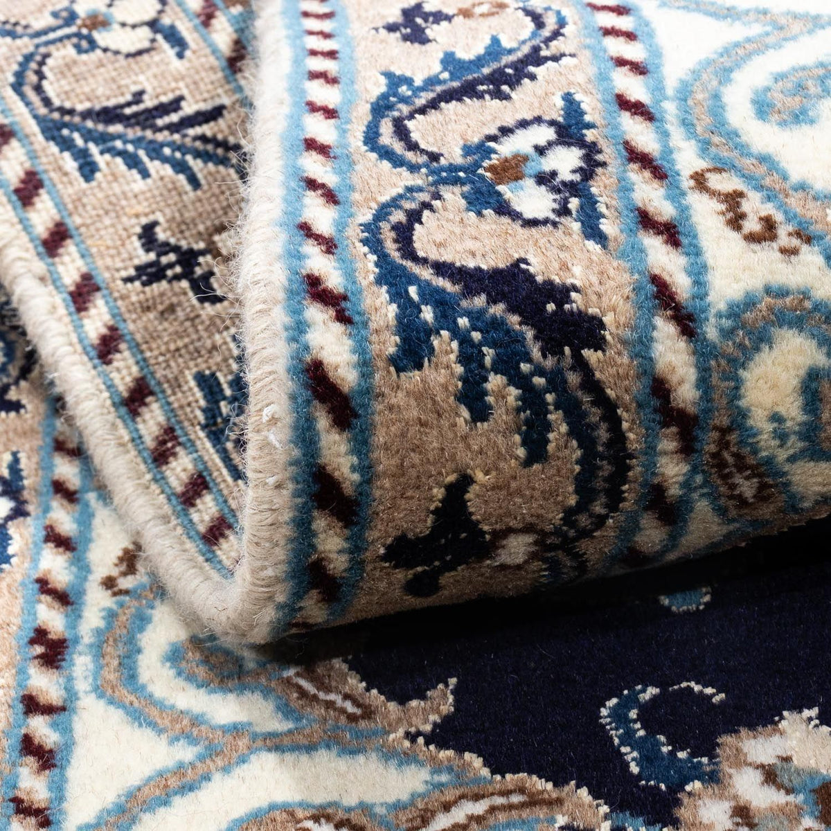 Perser Rug - Nain - 141 x 66 cm - dark blue