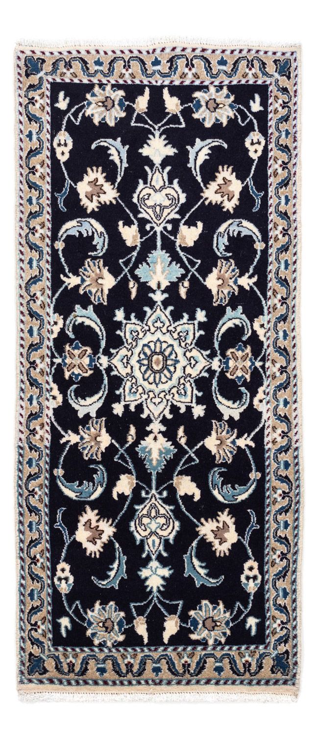 Perser Rug - Nain - 139 x 66 cm - dark blue