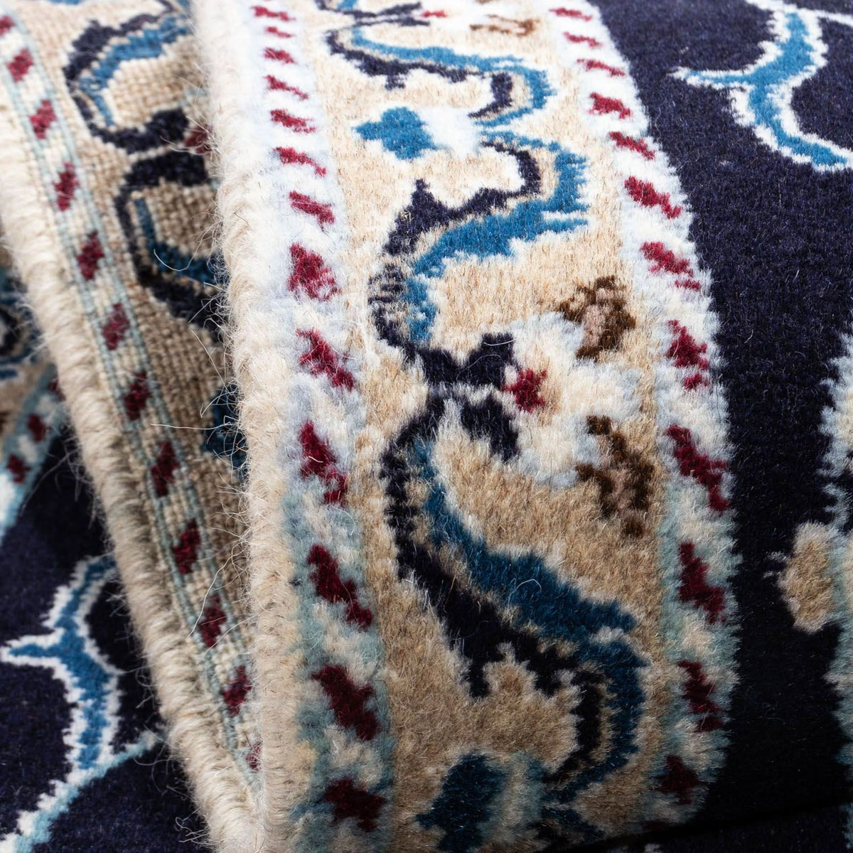 Perser Rug - Nain - 139 x 66 cm - dark blue