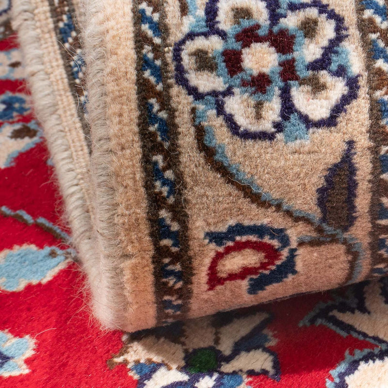 Perser Rug - Nain - 130 x 89 cm - dark red