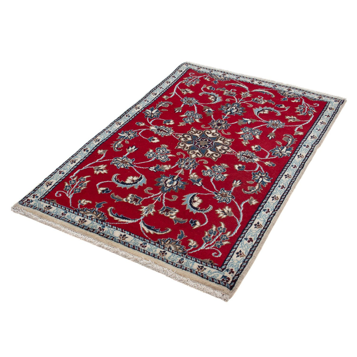 Perser Rug - Nain - 134 x 89 cm - dark red