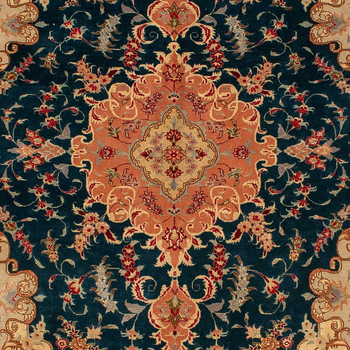 Perser Rug - Tabriz - Royal - 202 x 152 cm - dark blue