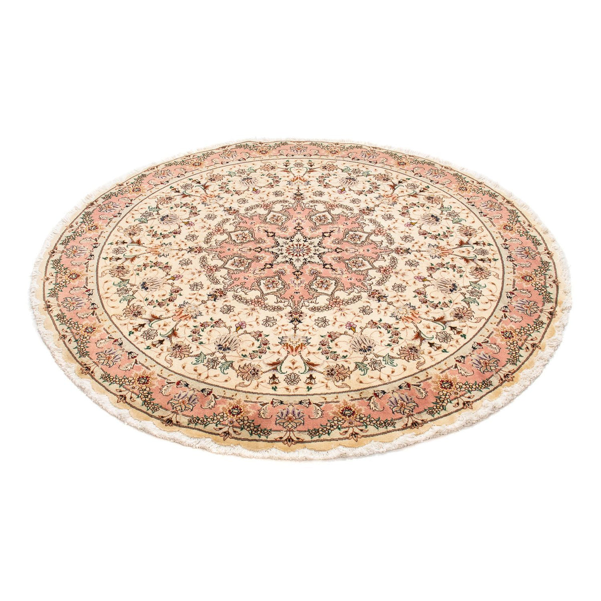 Perser Rug - Tabriz - Royal round  - 150 x 150 cm - beige