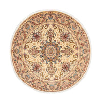 Perser Rug - Tabriz - Royal round  - 150 x 150 cm - light brown