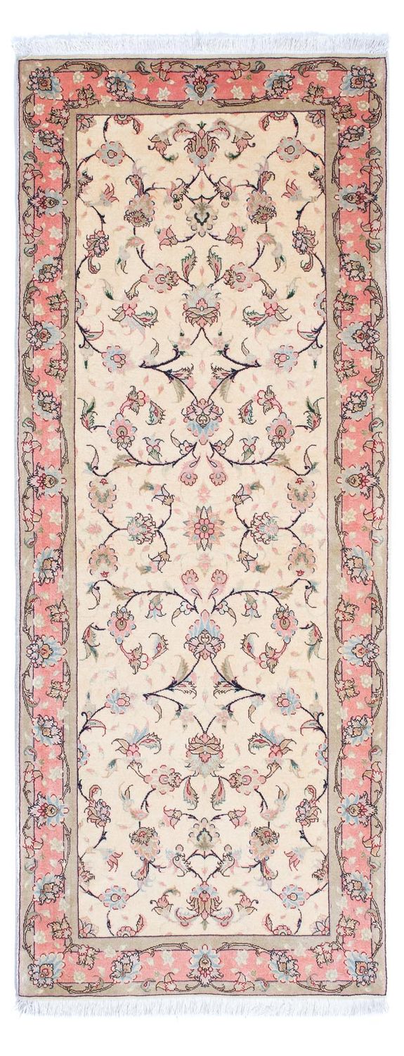 Runner Perser Rug - Tabriz - Royal - 200 x 77 cm - beige