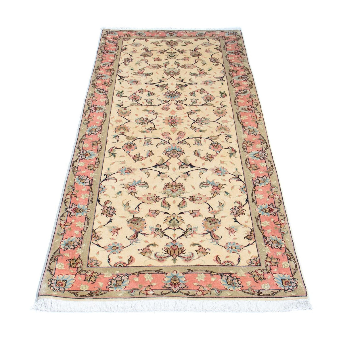 Runner Perser Rug - Tabriz - Royal - 200 x 77 cm - beige