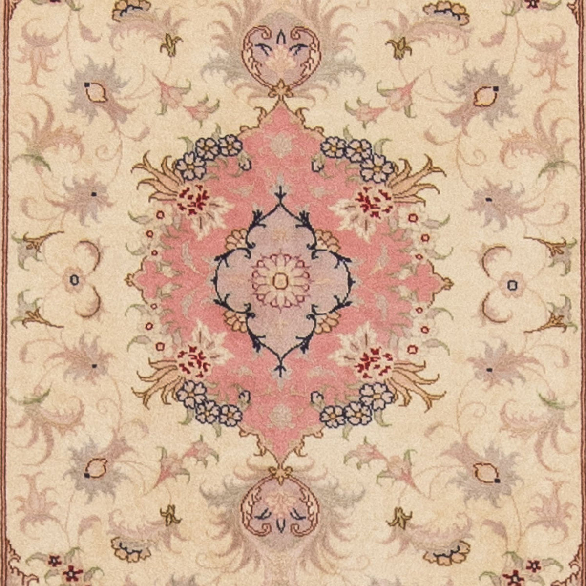 Runner Perser Rug - Tabriz - Royal - 410 x 80 cm - beige