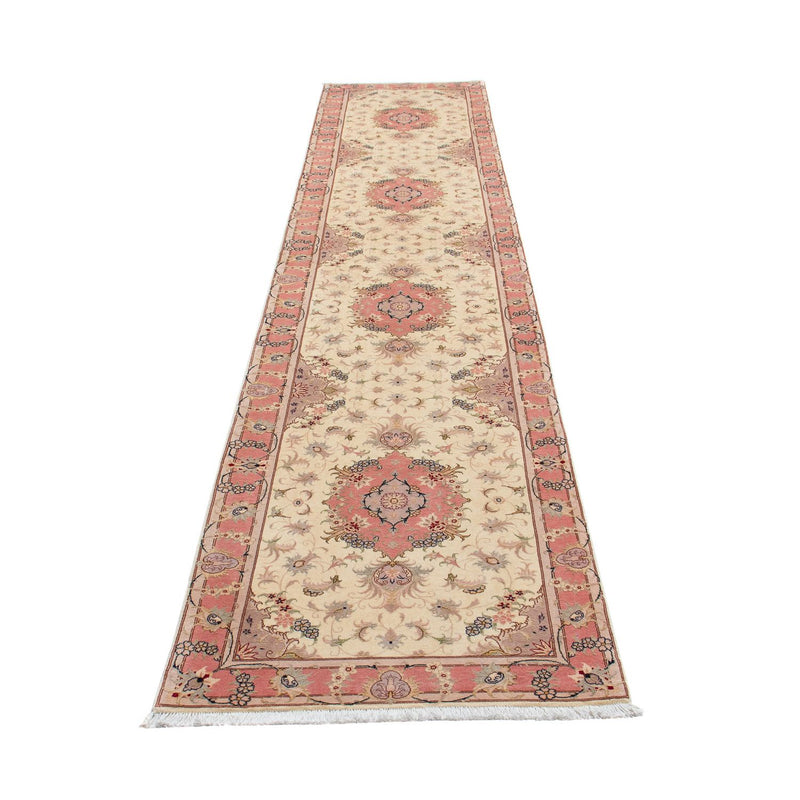 Runner Perser Rug - Tabriz - Royal - 410 x 80 cm - beige