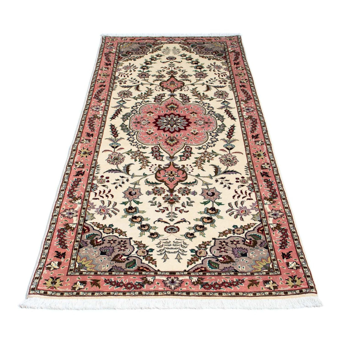 Runner Perser Rug - Tabriz - Royal - 202 x 82 cm - beige