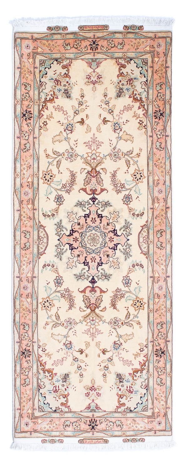 Runner Perser Rug - Tabriz - Royal - 212 x 81 cm - beige