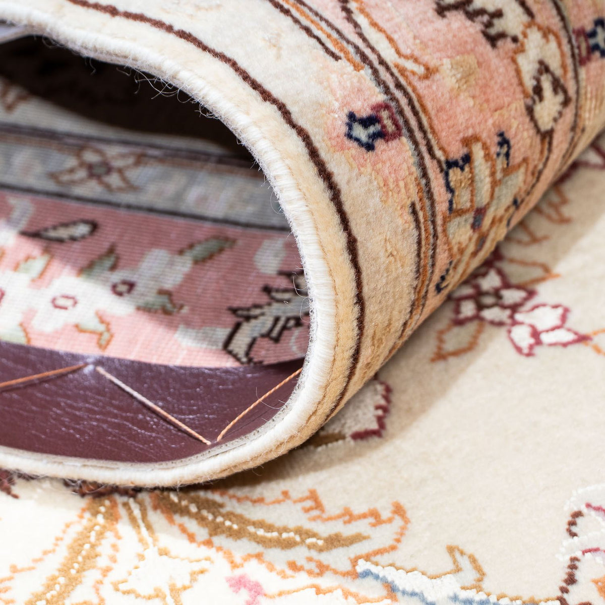 Runner Perser Rug - Tabriz - Royal - 212 x 81 cm - beige