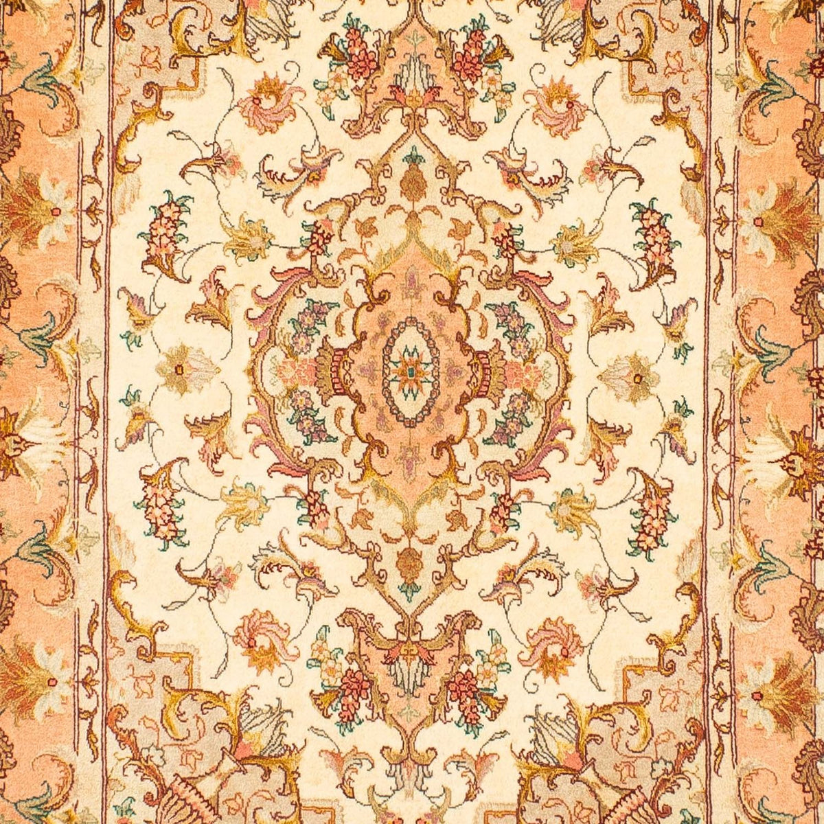 Runner Perser Rug - Tabriz - Royal - 314 x 87 cm - beige