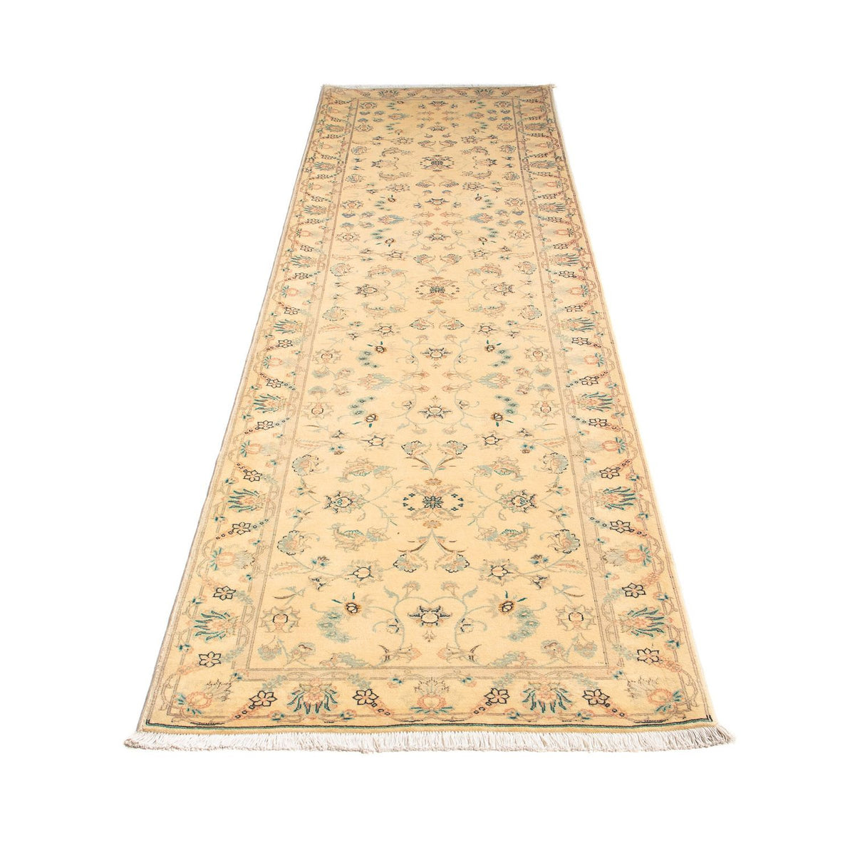 Runner Perser Rug - Tabriz - Royal - 292 x 79 cm - light brown