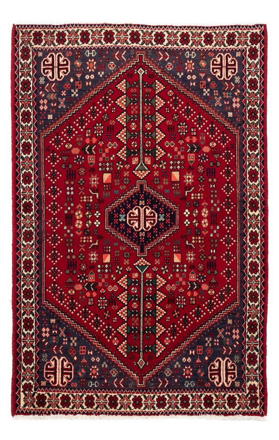 Perser Rug - Nomadic - 144 x 100 cm - dark red