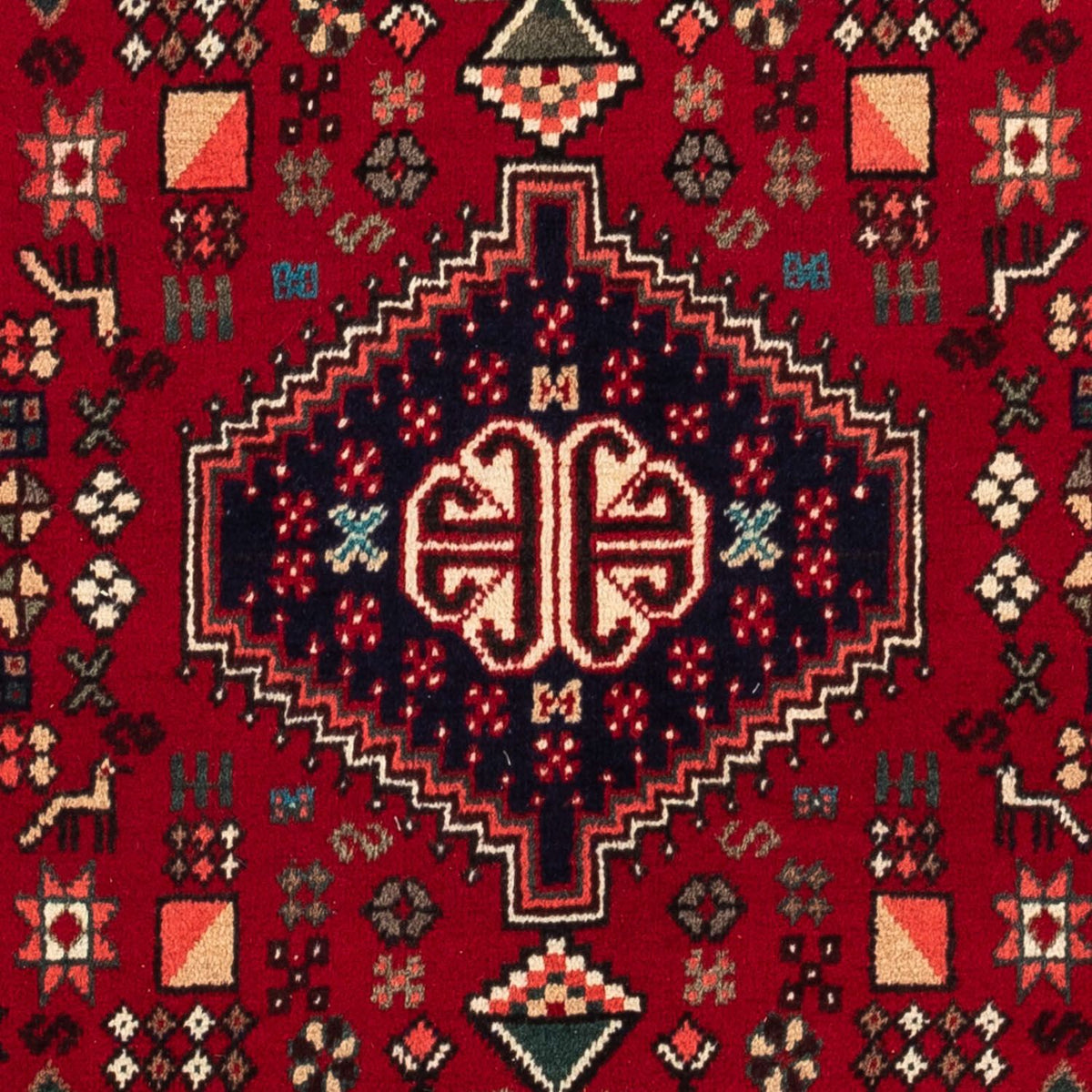 Perser Rug - Nomadic - 144 x 100 cm - dark red