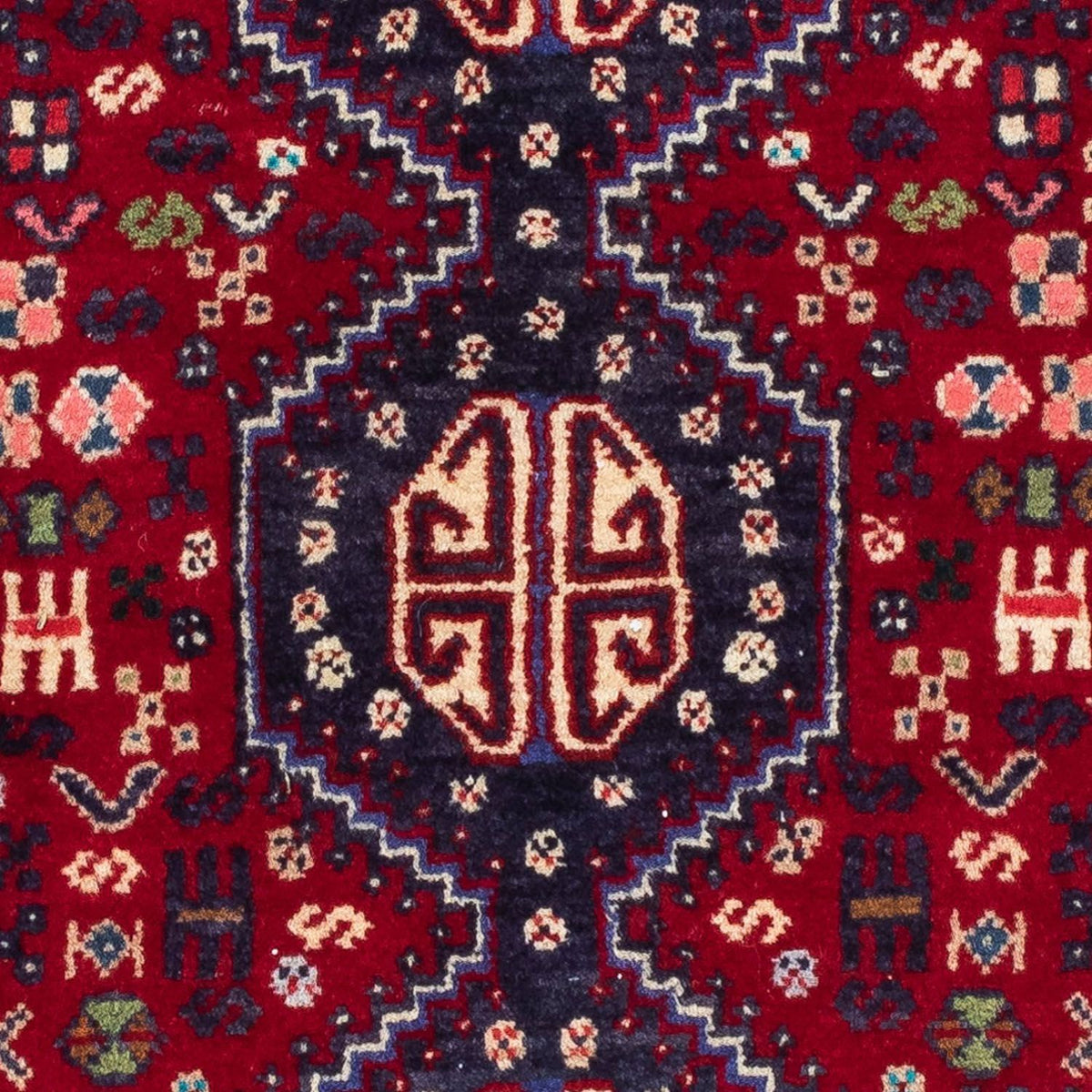 Perser Rug - Nomadic - 118 x 80 cm - dark red