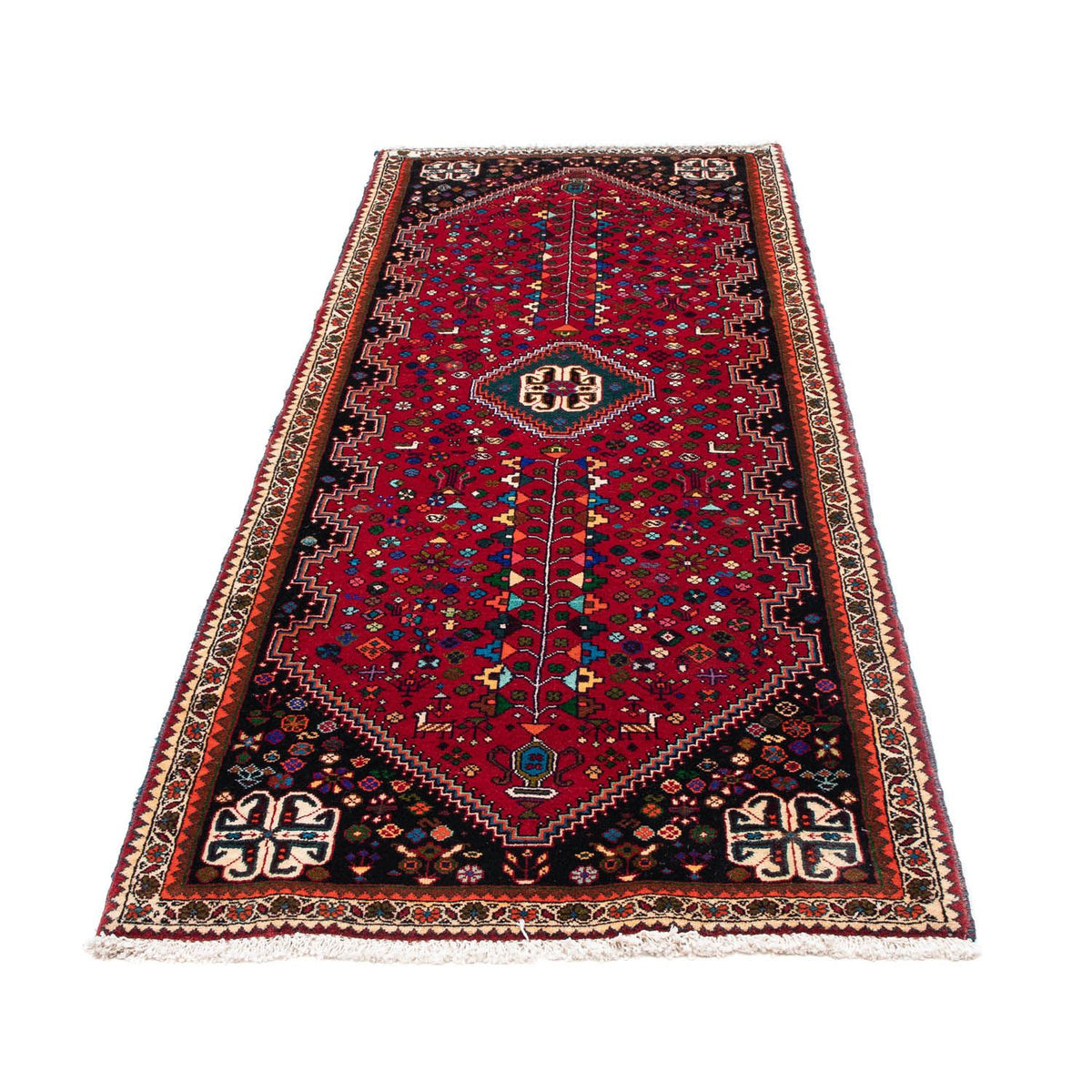 Runner Perser Rug - Nomadic - 222 x 85 cm - dark red