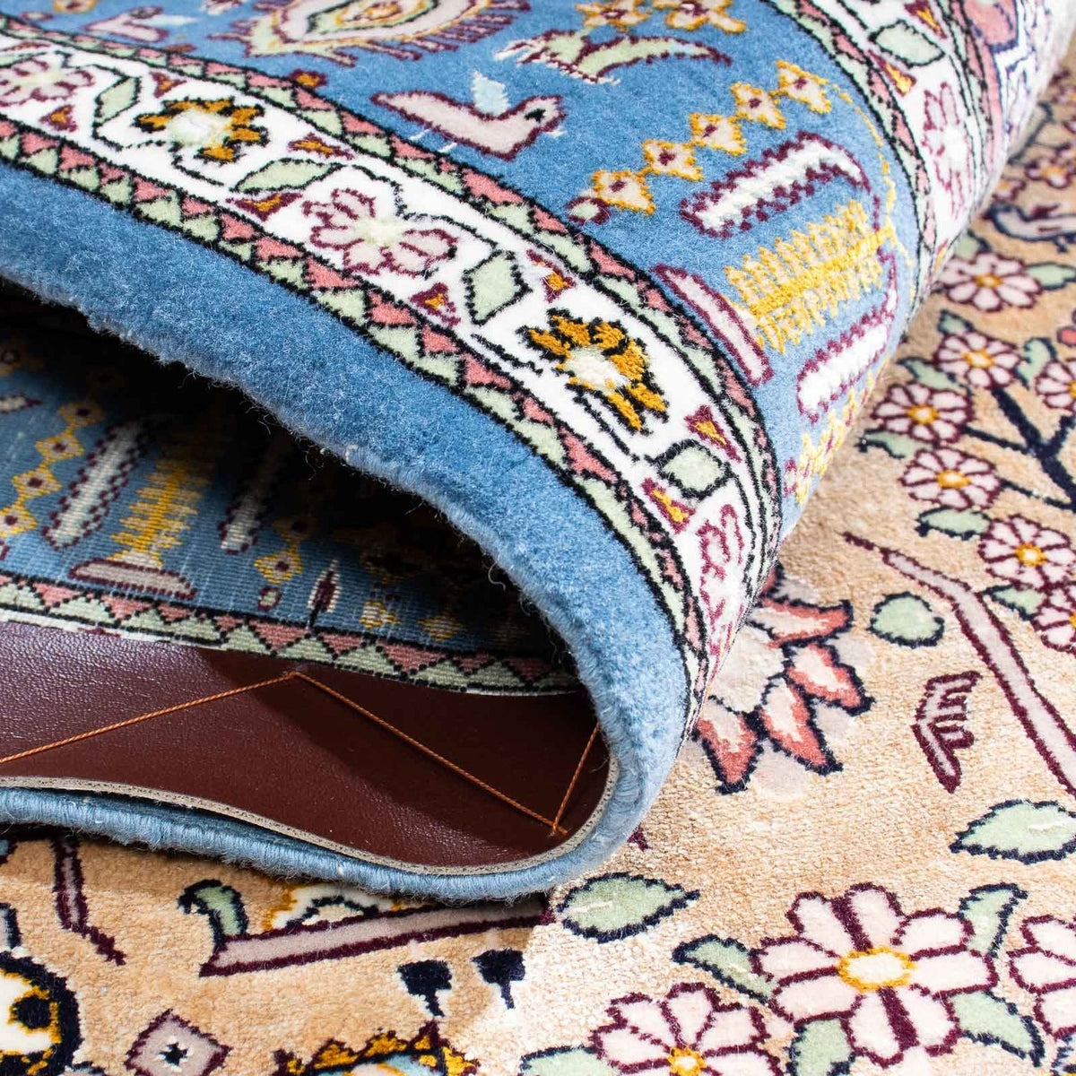 Perser Rug - Isfahan - Premium - 126 x 83 cm - light blue