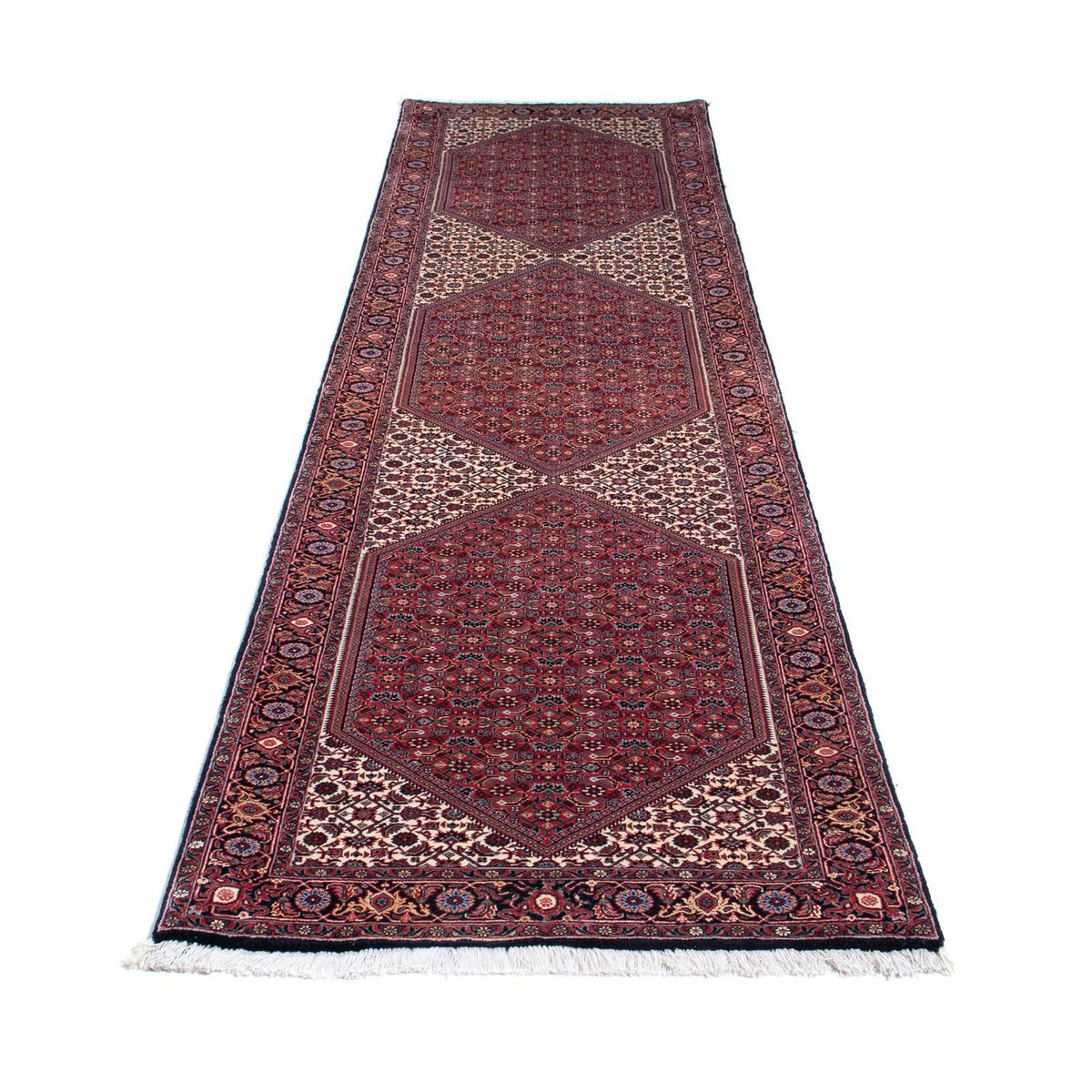 Runner Perser Rug - Bidjar - 313 x 83 cm - dark red