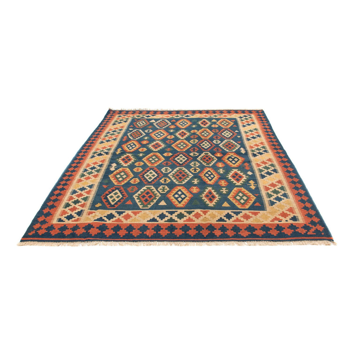 Kelim Rug - Oriental - 232 x 194 cm - blue
