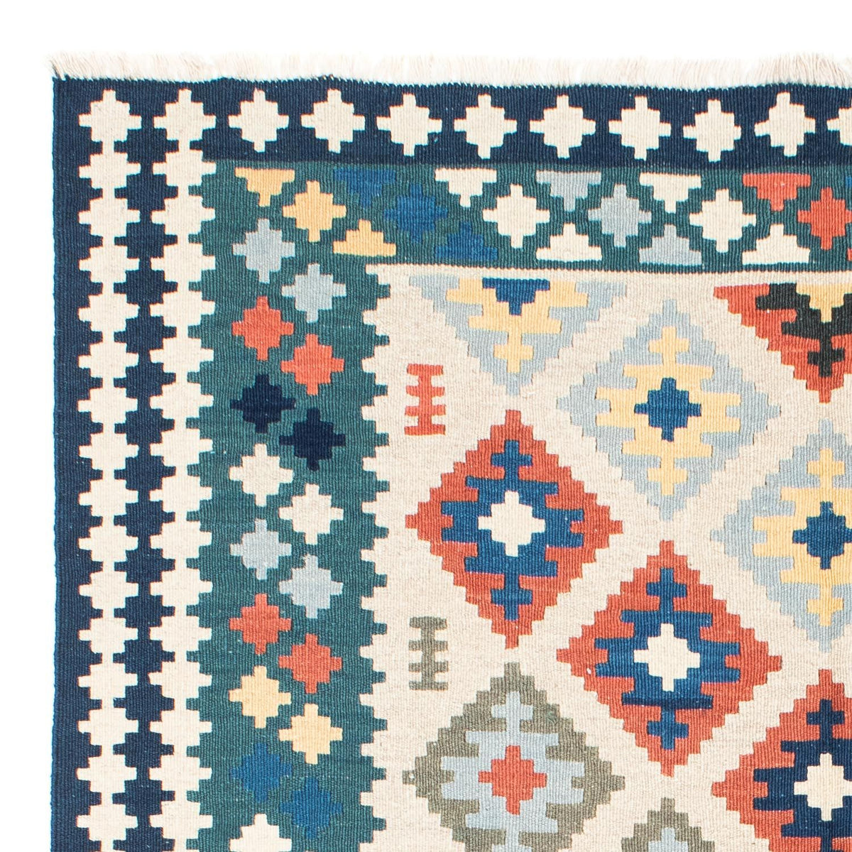 Kelim Rug - Oriental - 196 x 155 cm - beige