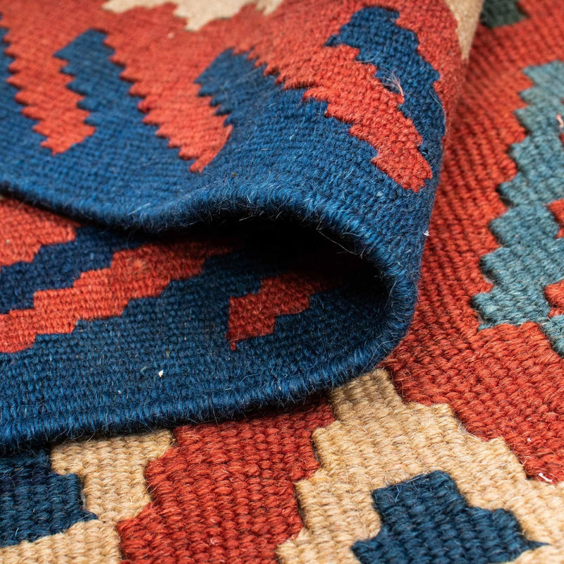 Kelim Rug - Oriental - 206 x 156 cm - dark red