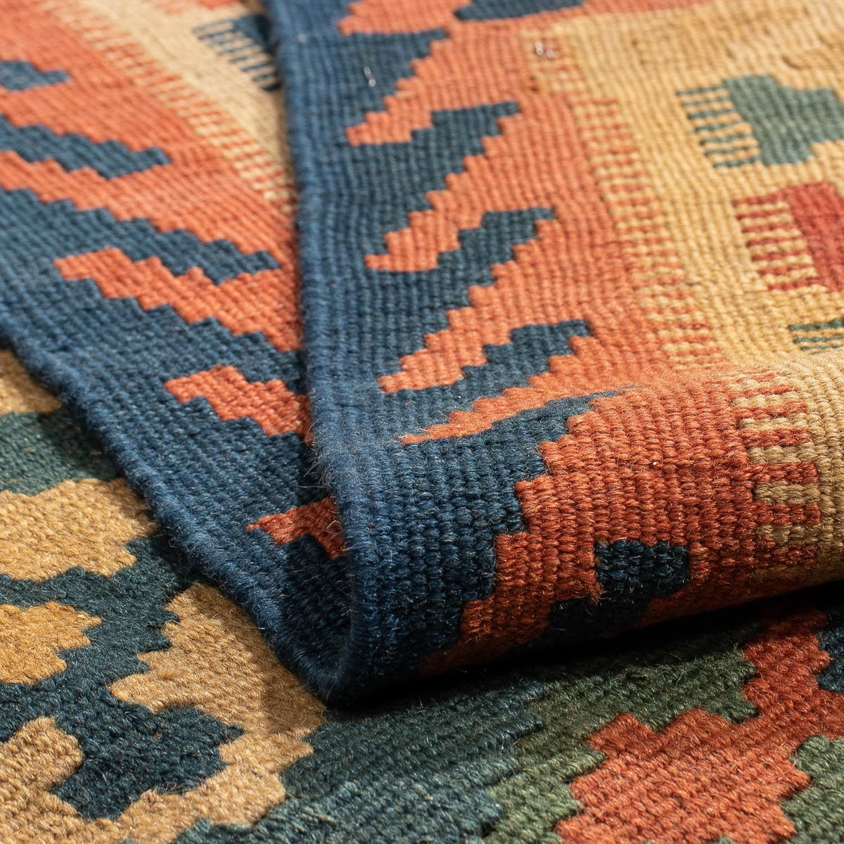 Kelim Rug - Oriental - 203 x 155 cm - dark blue